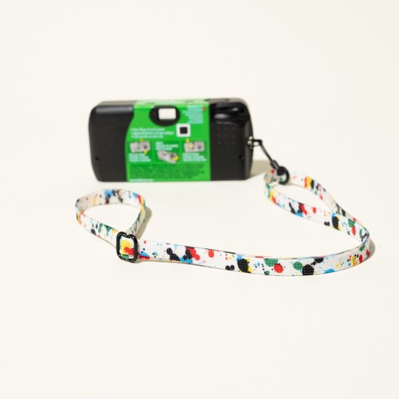 Slim 32" Paint Splash Pattern Camera Neck Strap for Fujifilm Disposable Camera - Picture 4 of 8